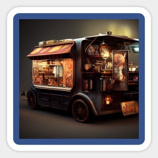 Steampunk Tokyo Ramen Food Truck Sticker